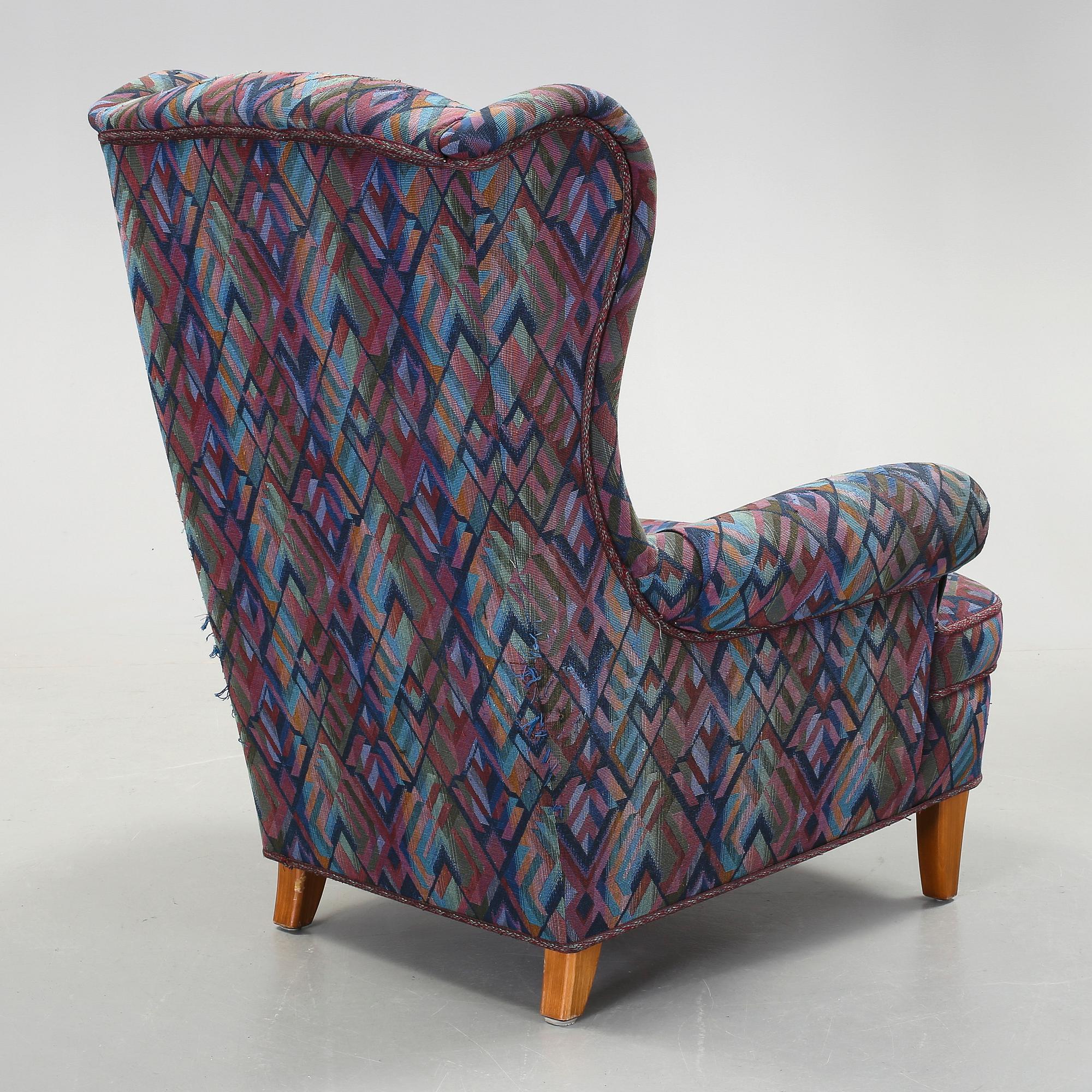 FÅTÖLJ, "Häggbom", Carl Malmsten, AB OH Sjögren, 1900-talets andra hälft.