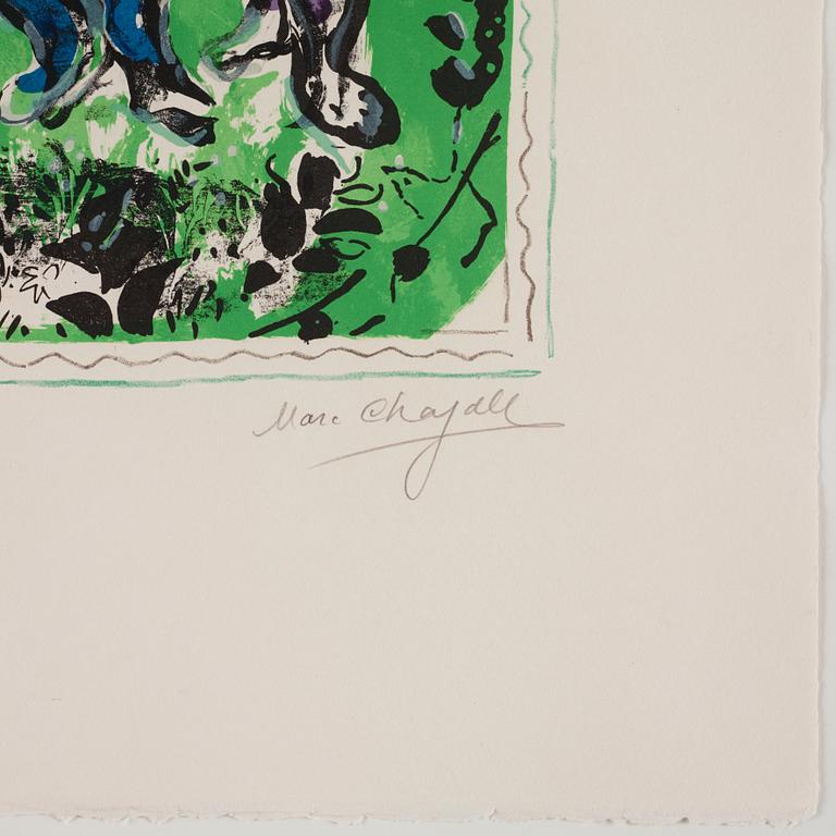 Marc Chagall, "Musiciens sur fond vert".