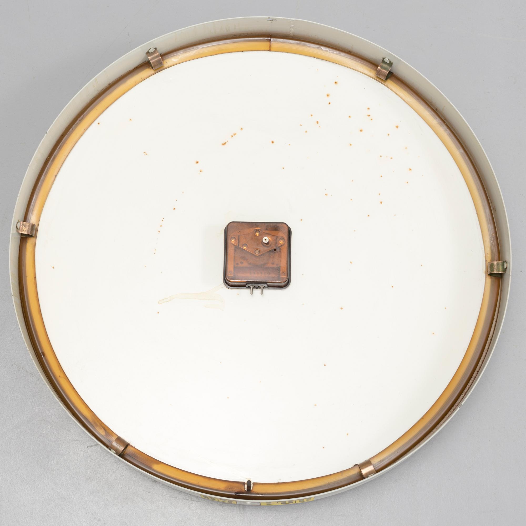A second half of the 20th century wall clock by Westerstrand.