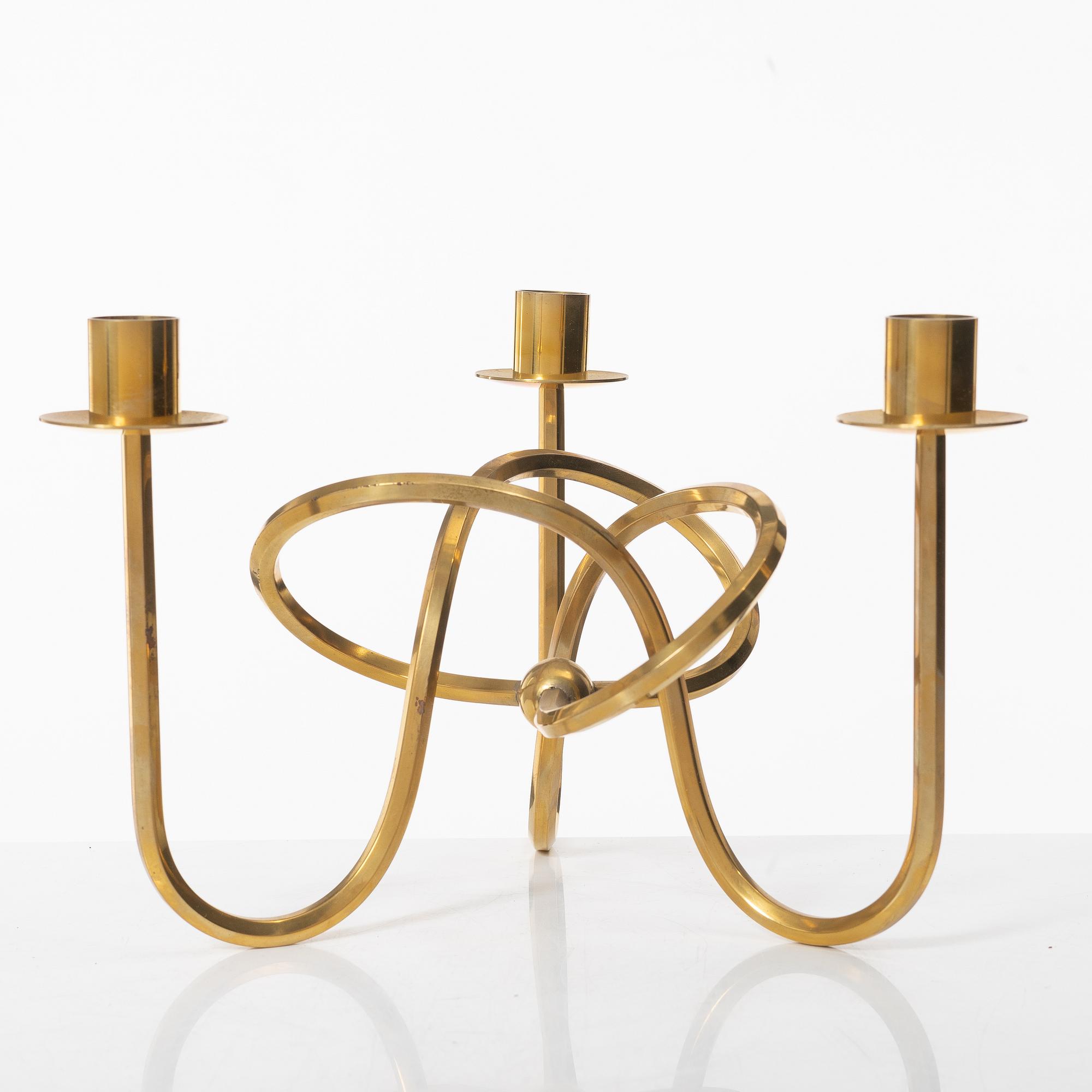 Josef Frank, a brass candelabrum, "The Friendship Knot", Svenskt Tenn.