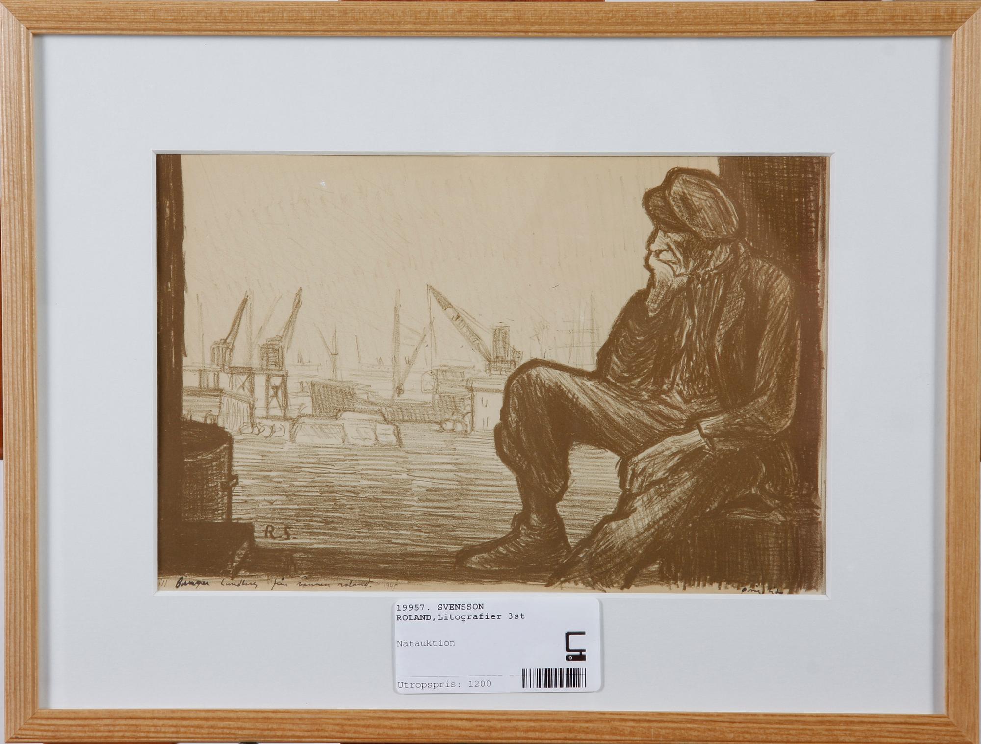 SVENSSON ROLAND, litografier, 3st.