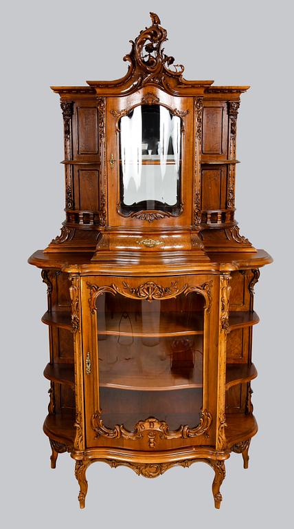 VITRINSKÅP, rokokostil, Frankrike, 1800-tal.
