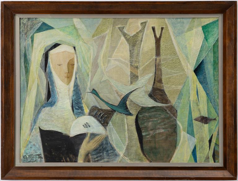 Gustav Mägi, Girl with Birds.