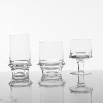 Tapio Wirkkala, glasservis, 71 delar, "Marski", Iittala,