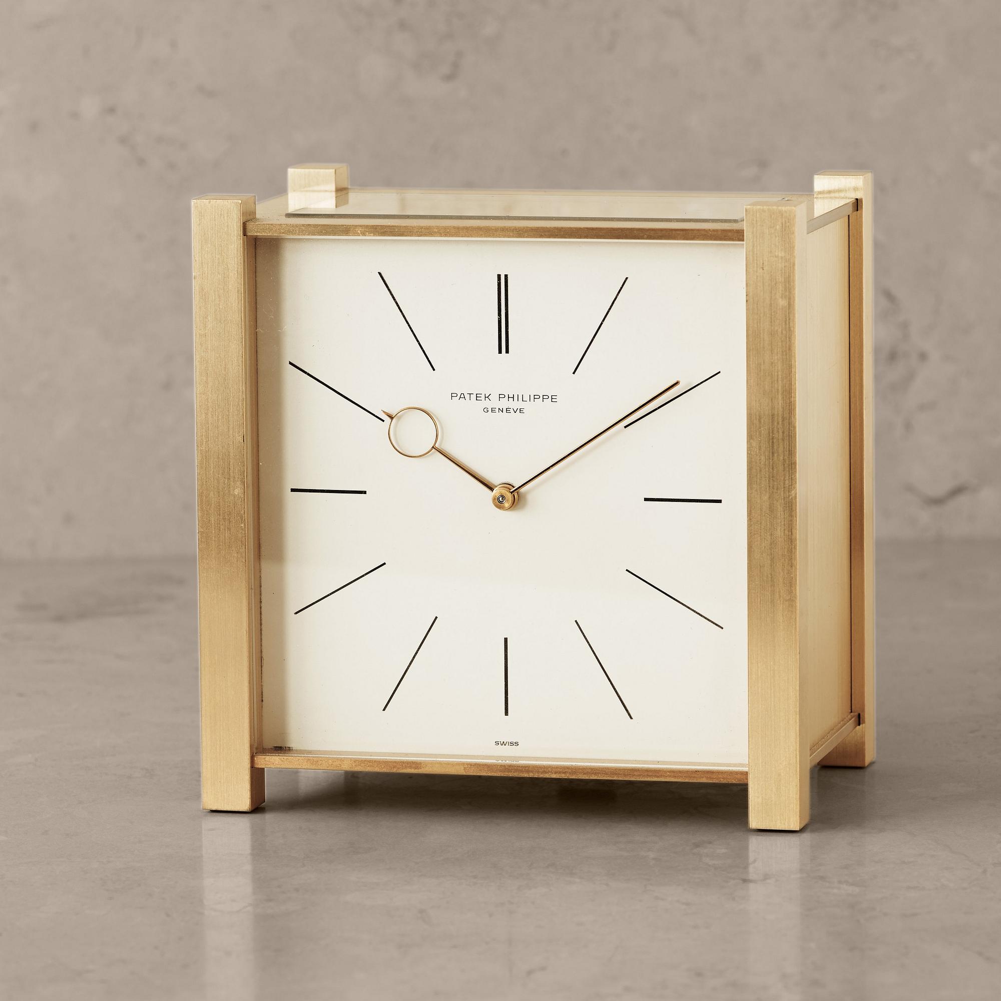 PATEK PHILIPPE, Genève, table clock, 140 x 90 x 141 mm PATEK PHILIPPE, Genève, table clock, 140 x 90 x 141 mm