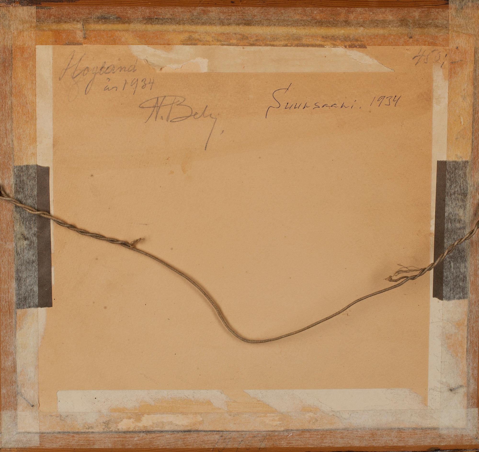 NIKOLAI BELIJ, akvarell, signerad.