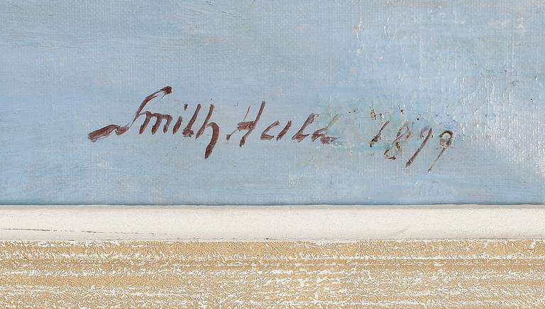 FRITHJOF SMITH-HALD. Olja på duk. Signerad Smith-Hald och daterad 1899.