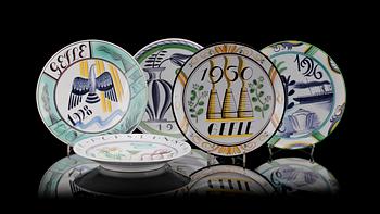 FAT, 5 st, keramik, Gefle, 1920/30-tal.