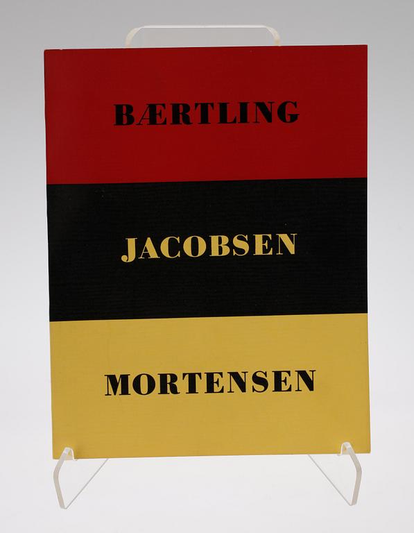 BOK; Konkret realism Bartling, Jacobsen, Mortensen. Sign à tergo Baertling samt nr 191/200.