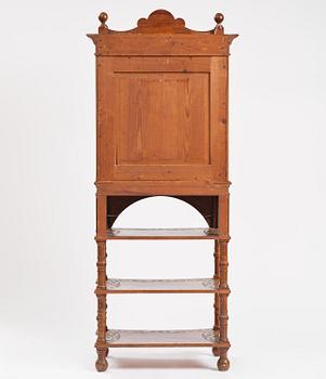 Cabinet, probably Norway, Old Norse style, late 19th century.