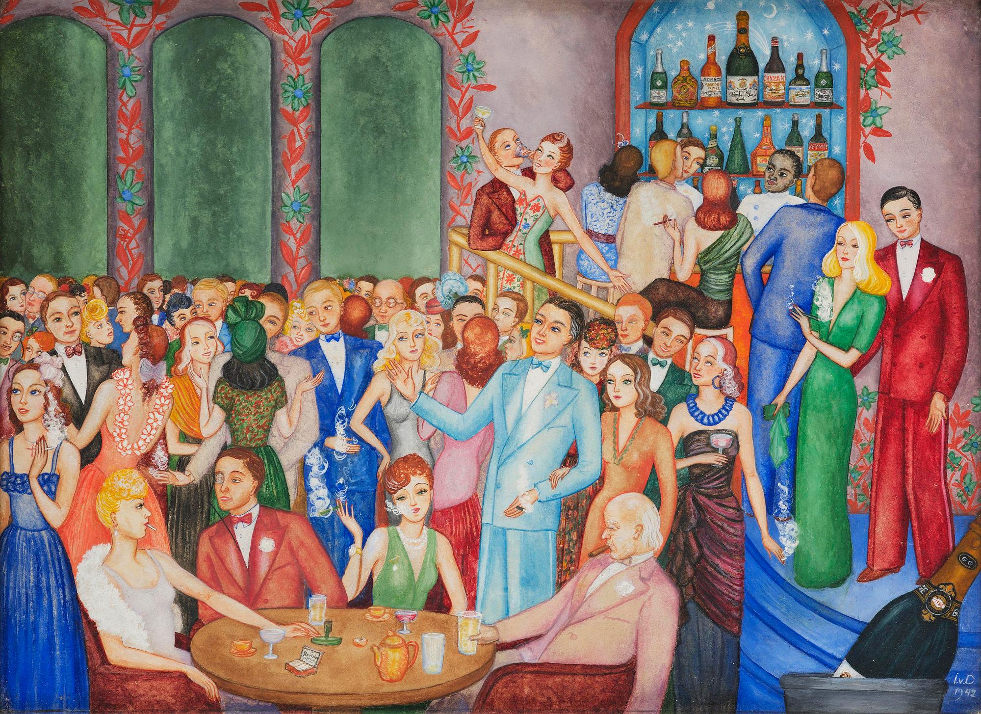 Ingrid von Dardel, Festive gathering.