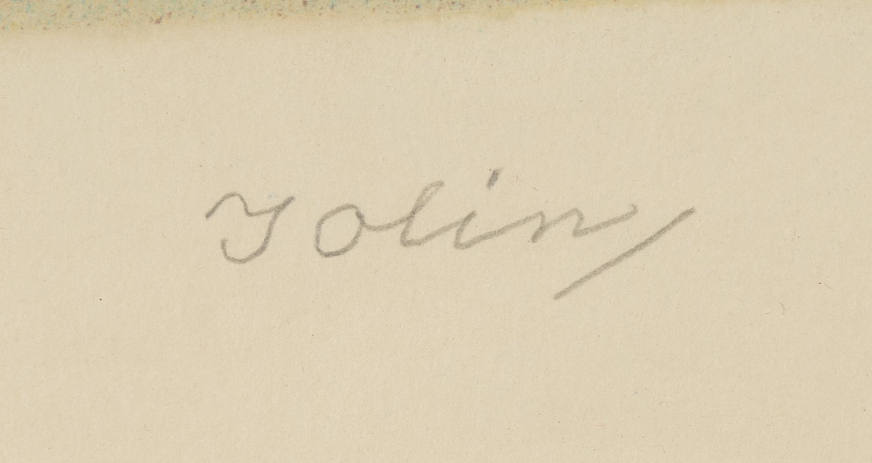Einar Jolin, färglitografi signerad och numrerad 201/360.