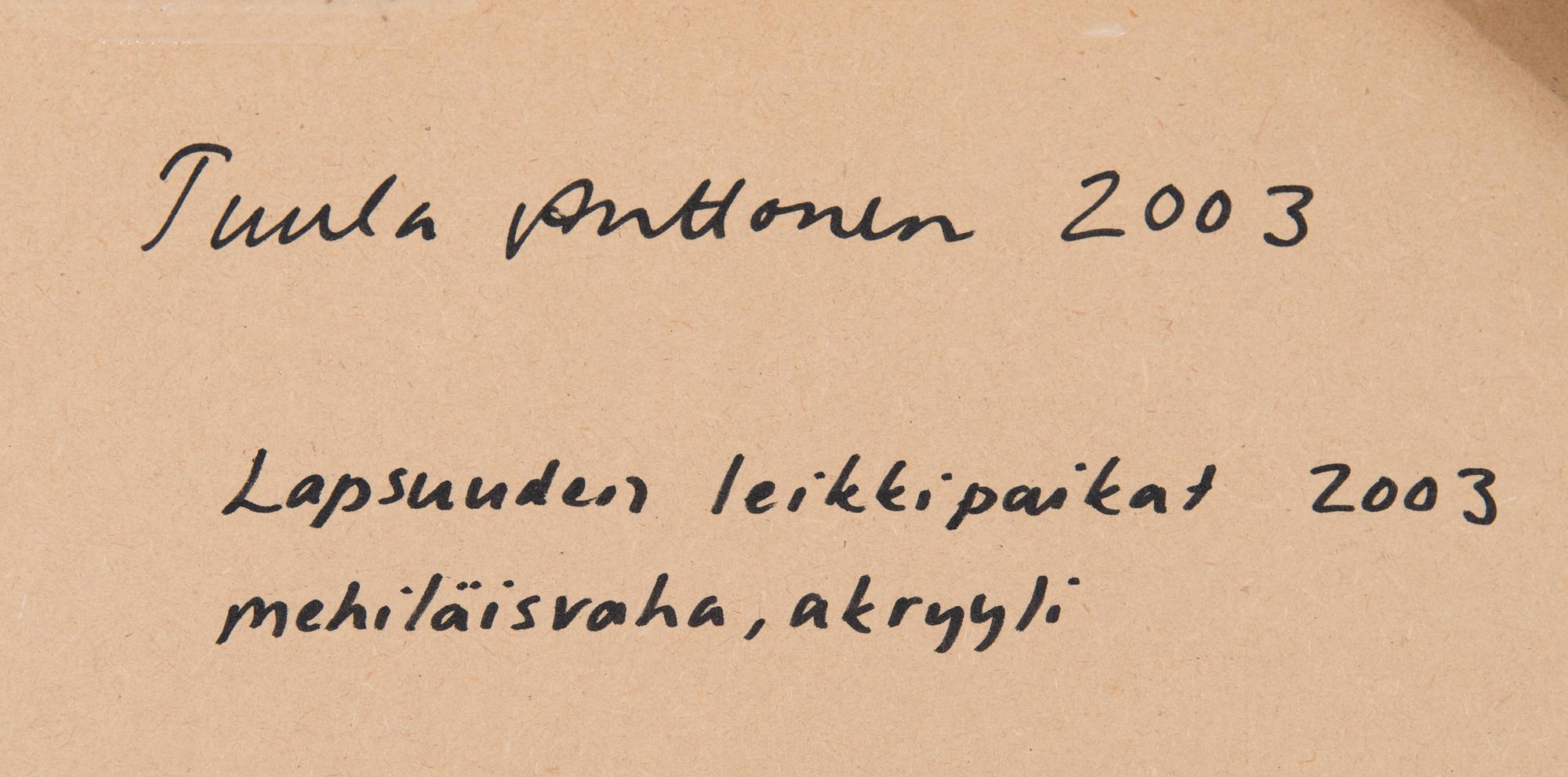 TUULA ANTTONEN, "LAPSUUDEN LEIKKIPAIKAT".
