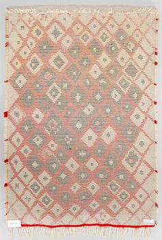 Aappo Härkönen, a Finnis rya rug for  Kuortaneen Kotikutomo. Circa 160 x 105 cm.