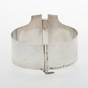 Mauno Honkanen, BRACELET, silver, snow quartz, Mauno Honkanen, Tillander 1962.