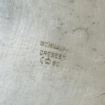 A 4-piece silver coffee and tea service, marks of Schnauffer, Germany, first half of the 20th Century.