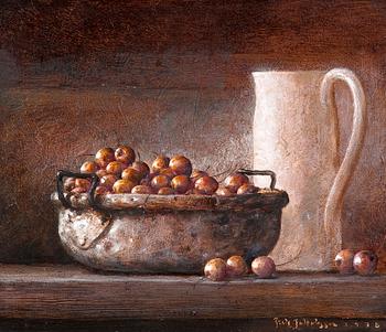 Fritz Jakobsson, STILL LIFE WITH CHERRIES.