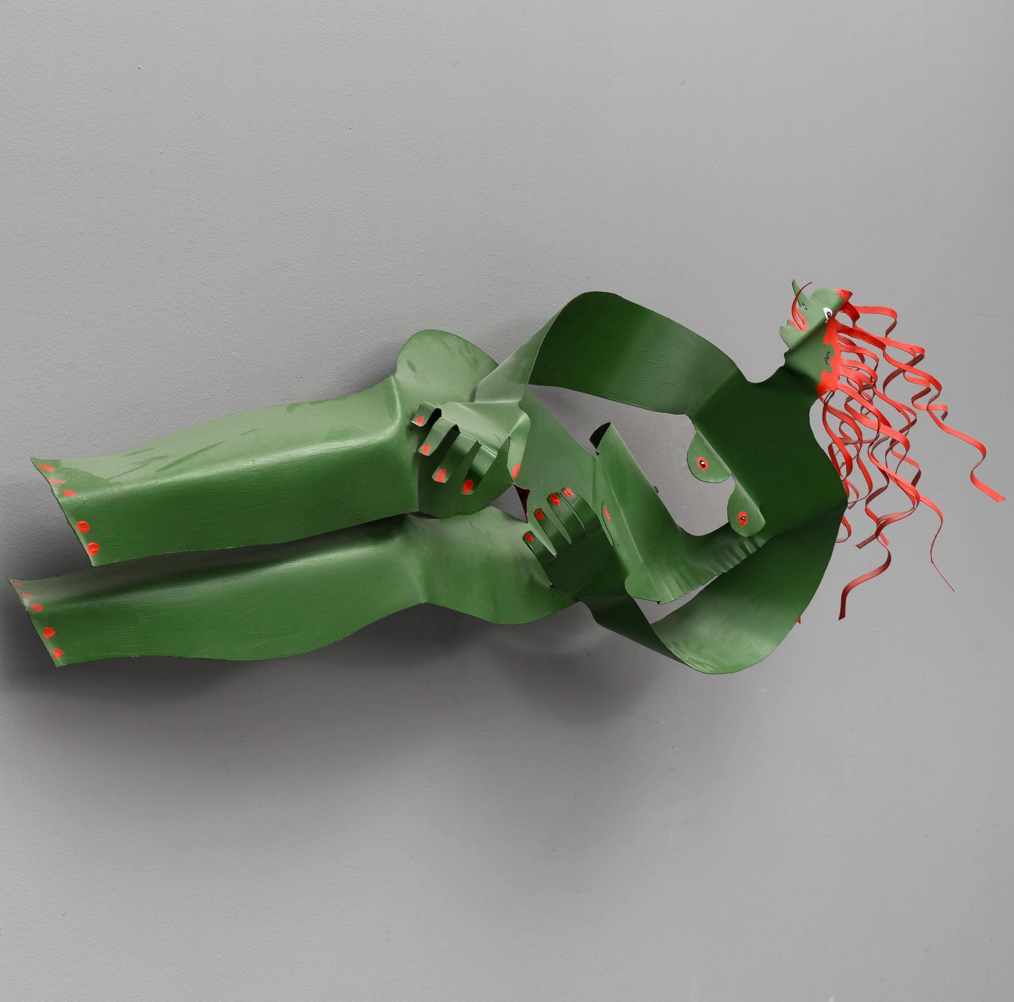 TIMO SOLIN, skulptur, målad plåt, signerad Timo Solin och daterad -92.