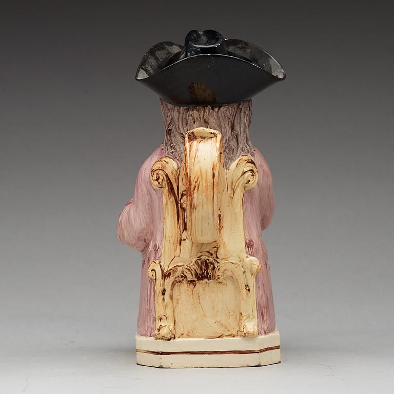 TOBY JUG, flintgods. Rörstrand, omkring 1800.