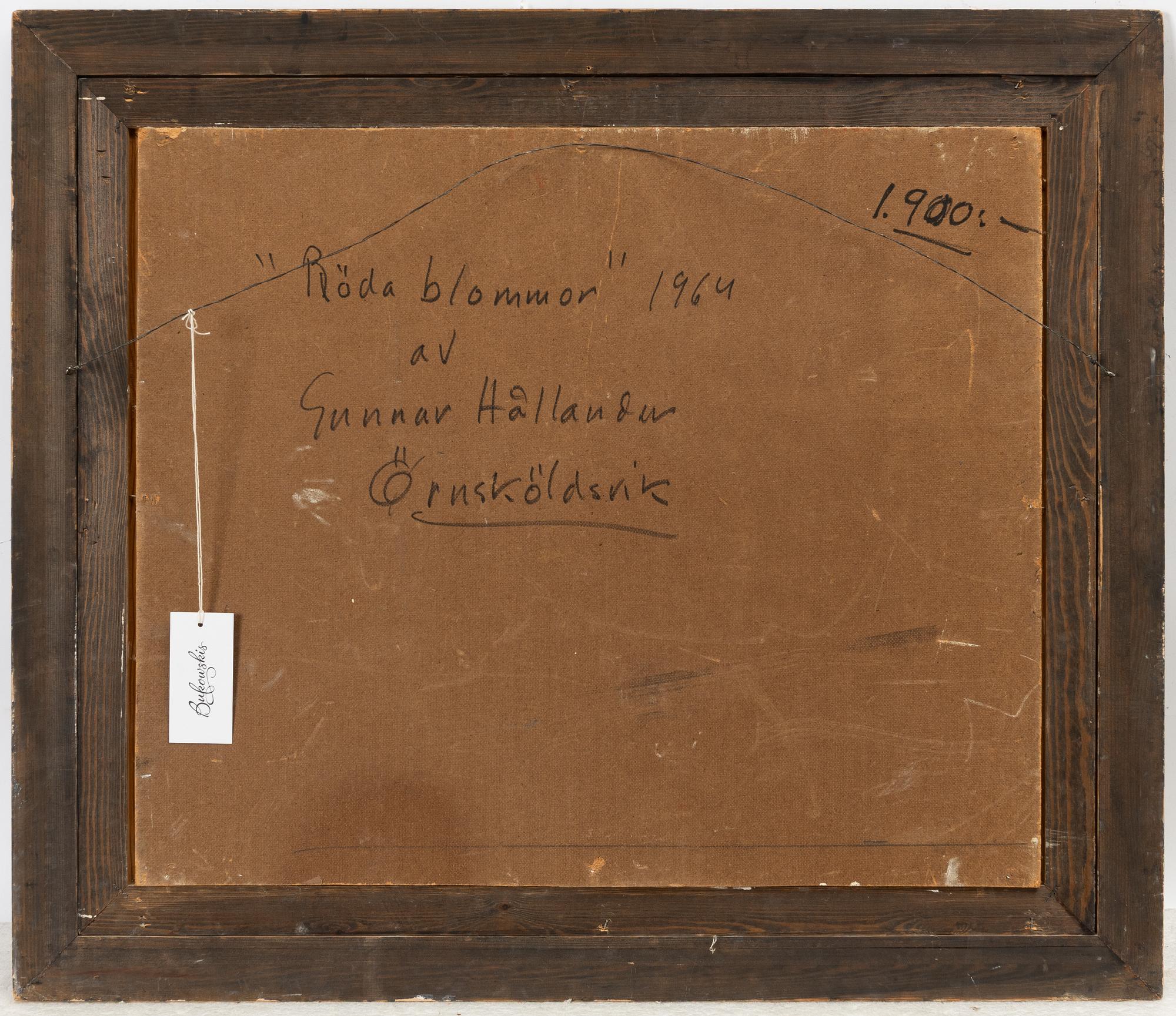 Gunnar Hållander, "Röda blommor".