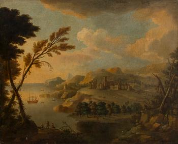 ITALIAN/FRENCH SCHOOL, 18th century, "Landscape".