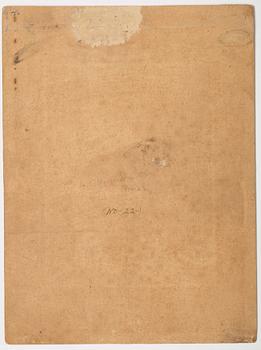 ALBUMBLAD, bläck och tusch på papper. Indien, 1800-tal.