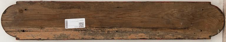 Namnskylt för båt "Ahus" 1900-tal.