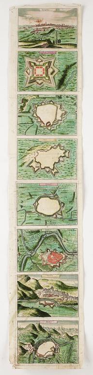 KARTA, 3 st, Willem Janszoon Blaeu, 1600-talets första hälft.