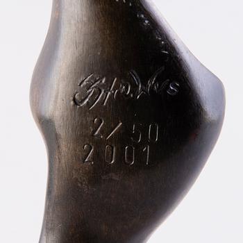 STAN WYS, skulptur, signerad, daterad 2001 och numrerad 2/50.