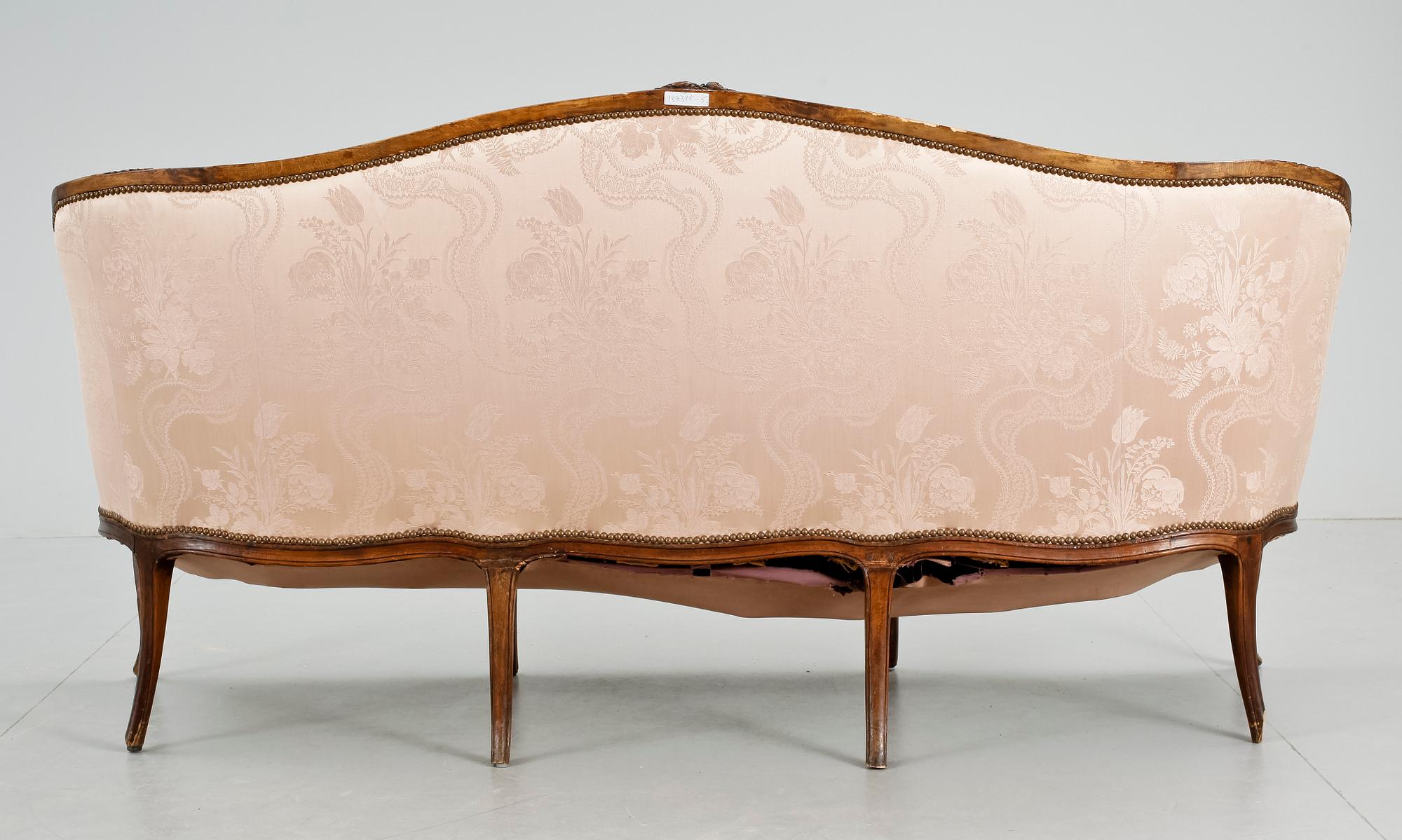 SOFFA, Louis XV-stil, 1900-tal.