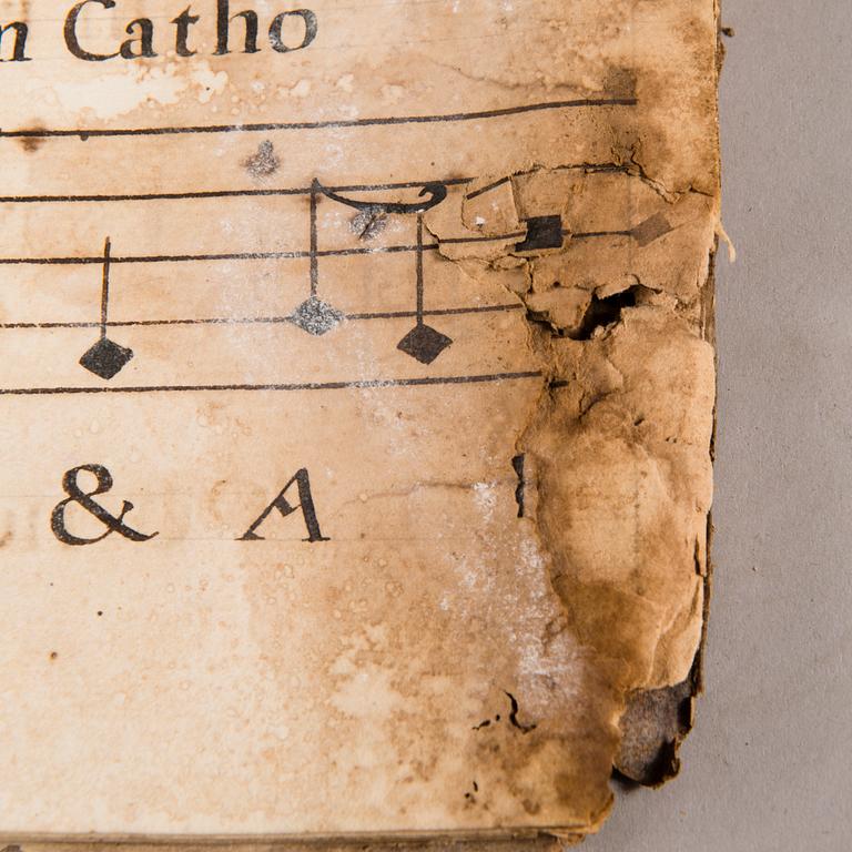 CHANSONNIER, pergament, ca 1500-1600-tal.