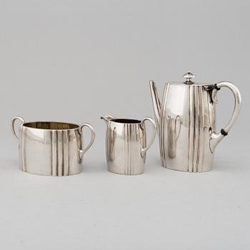 A MICHELSEN, a silver mocca service, Copenhagen 1906.