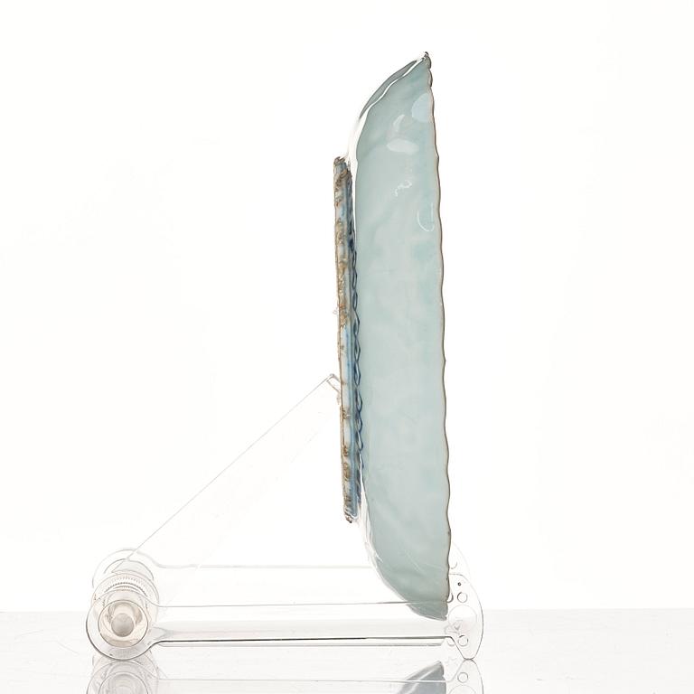 A set of eight blue and white kraakdishes, Ming dynasty, Wanli period (1662-1722).