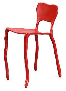 A Maarten Baas sculpture of a chair 'Clay Furniture', Baas & den Herder studio, Holland 2007.