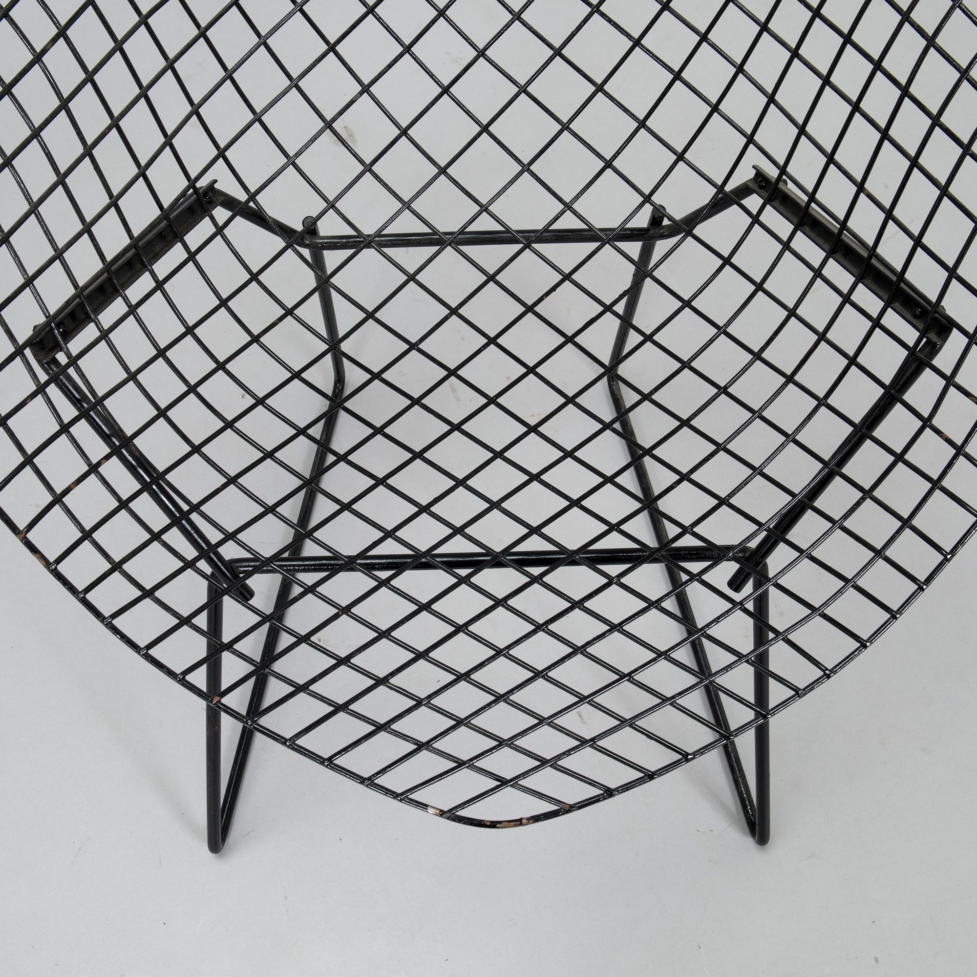 Harry Bertoia, stolar, ett par, "Diamond chair", tidigt 1960-tal.