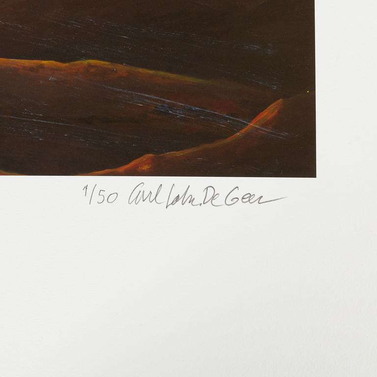 Carl Johan De Geer, pigmentprint, signed 1/50.