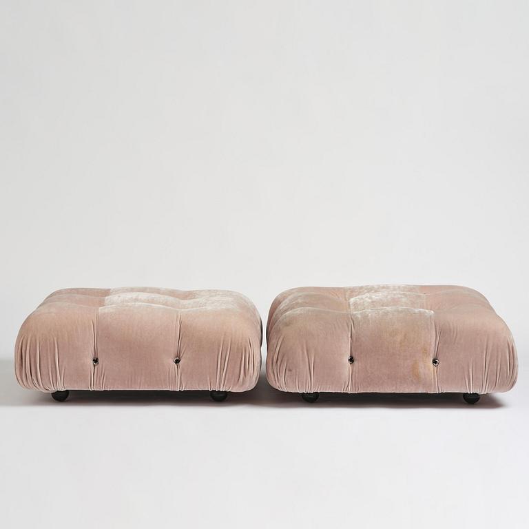 Mario Bellini, a pair of "Camaleonda" ottomans, B&B Italia, Italy, post 1970.