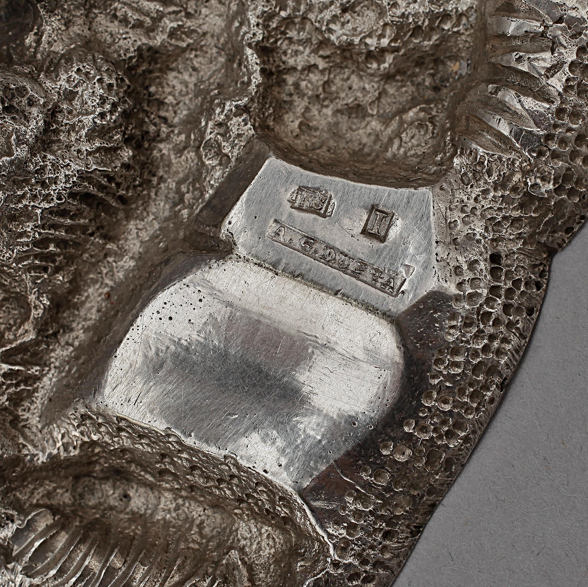 BORDSUPPSATS, nysilver, AG Dufva, 1900-tal.