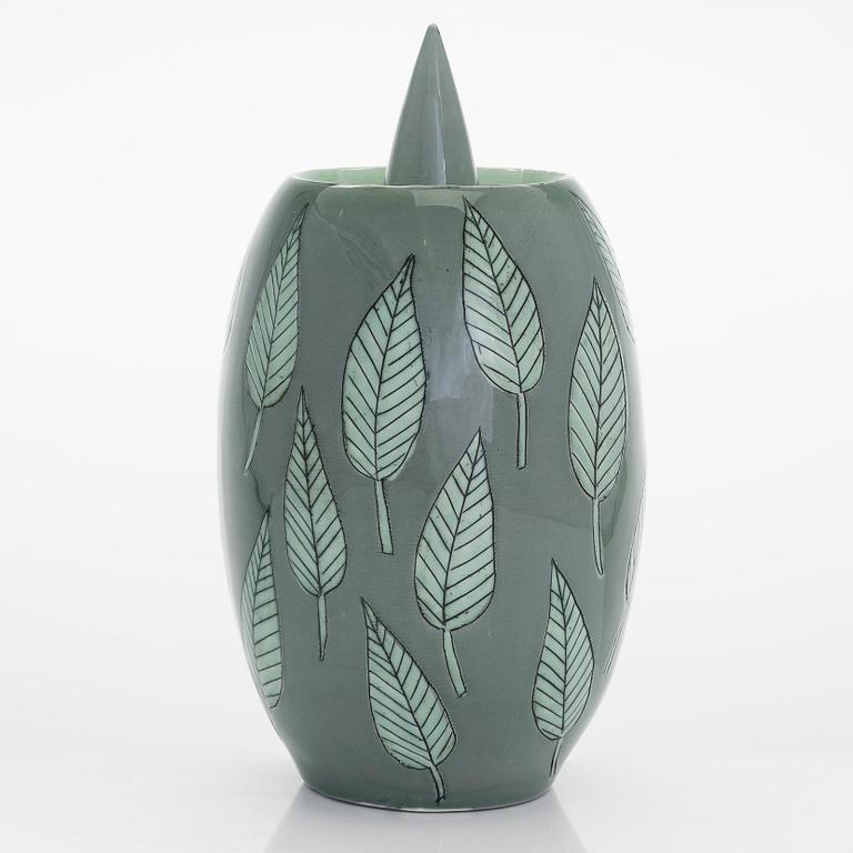 Inkeri Leivo,  a porcelain urn signed Inkeri Leivo Arabia.