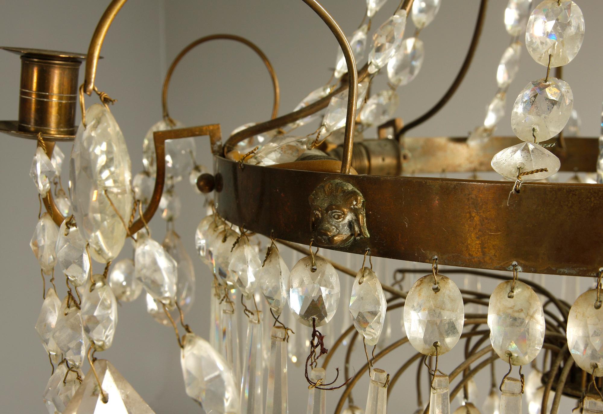 LJUSKRONA, gustaviansk stil, sk Hagamodell, 1800/1900-tal.