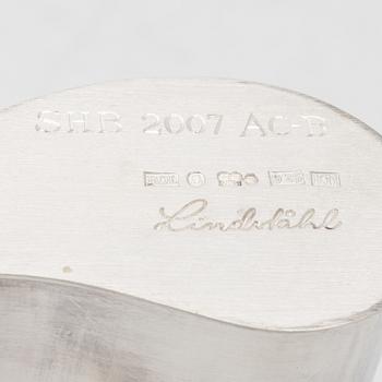 Rolf Lindståhl, a sterling silver vase, Stockholm, 2008.