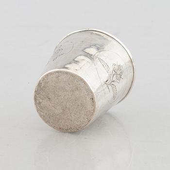 An 18th Century Silver Beaker, likely Norwegian.