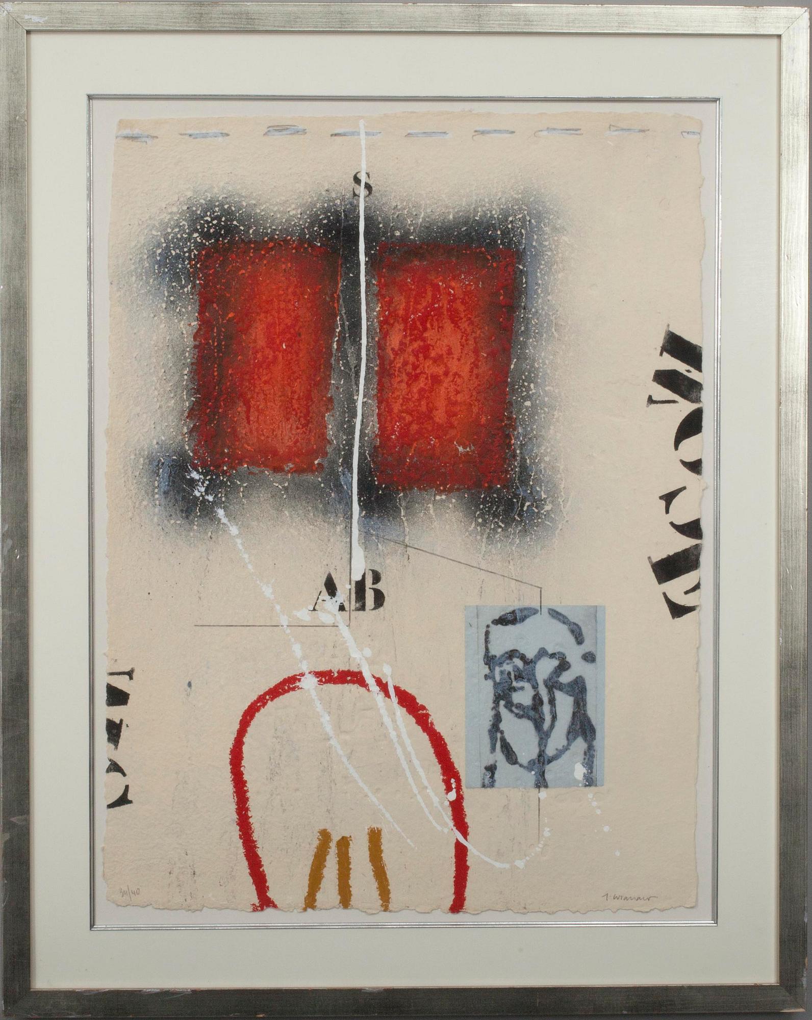 JAMES COIGNARD,  etsning, carborundum, blandteknik, numr. 34/40, signerad.