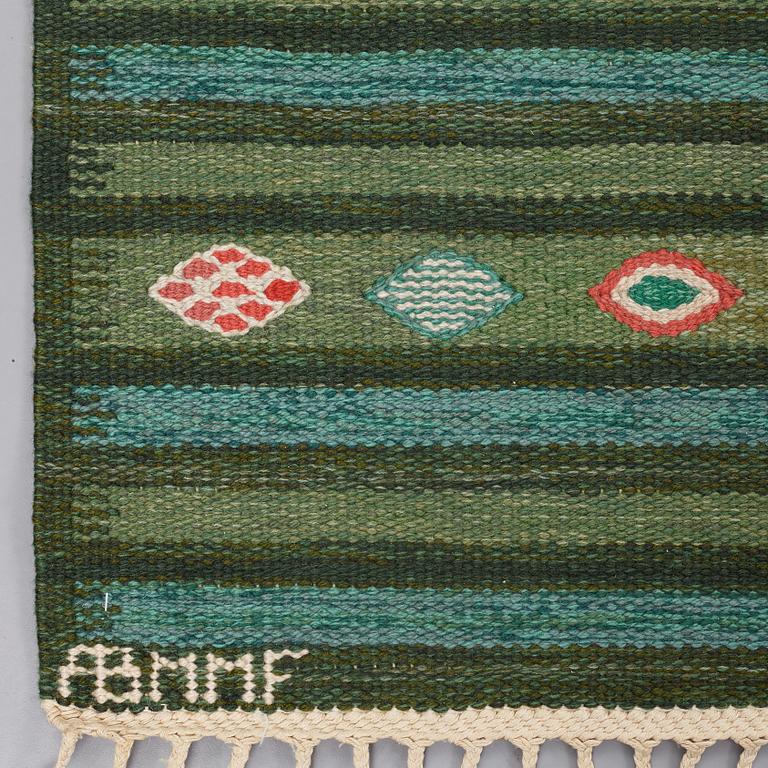 Barbro Nilsson, A CARPET, "Krusbär", tapestry weave, ca 205 x 132,5 cm, signed AB MMF BN.