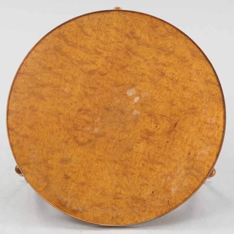 Josef Frank, a model '2139' elm burr and walnut coffee table from Firma Svenskt Tenn, after 1985.