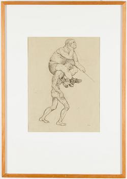 PETER WEISS, ink and pencil, signed with monogram, dated 46.