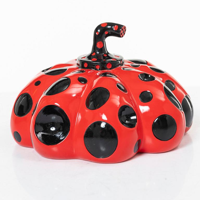 Yayoi Kusama, after, object/multiple, "Red Pumpkin", published by Benesse Holdings Inc, Naoshima, Japan.