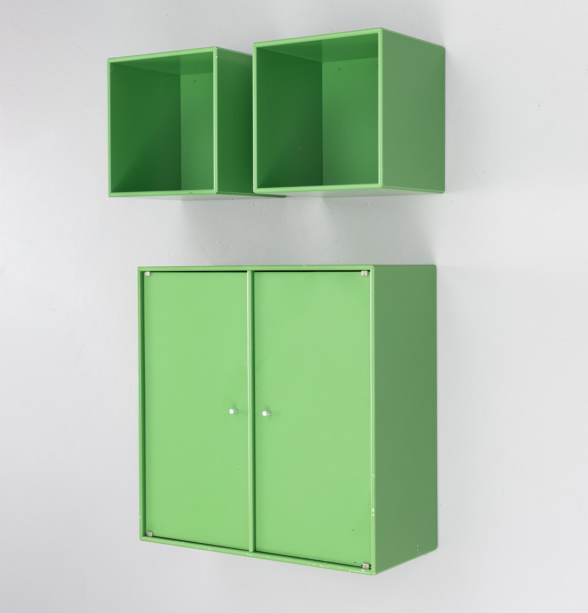 Peter J Lassen, a cabinet and 2 shelves/bedside stands. Montana.