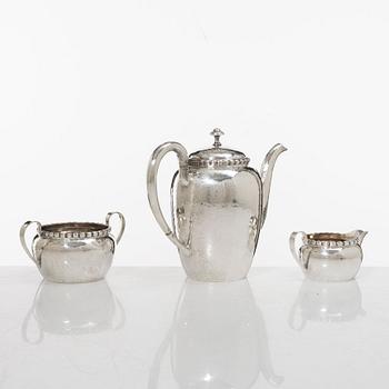 A 3-piece Swedish silver coffee service, marks of K. Anderson, Stockholm 1923-24.