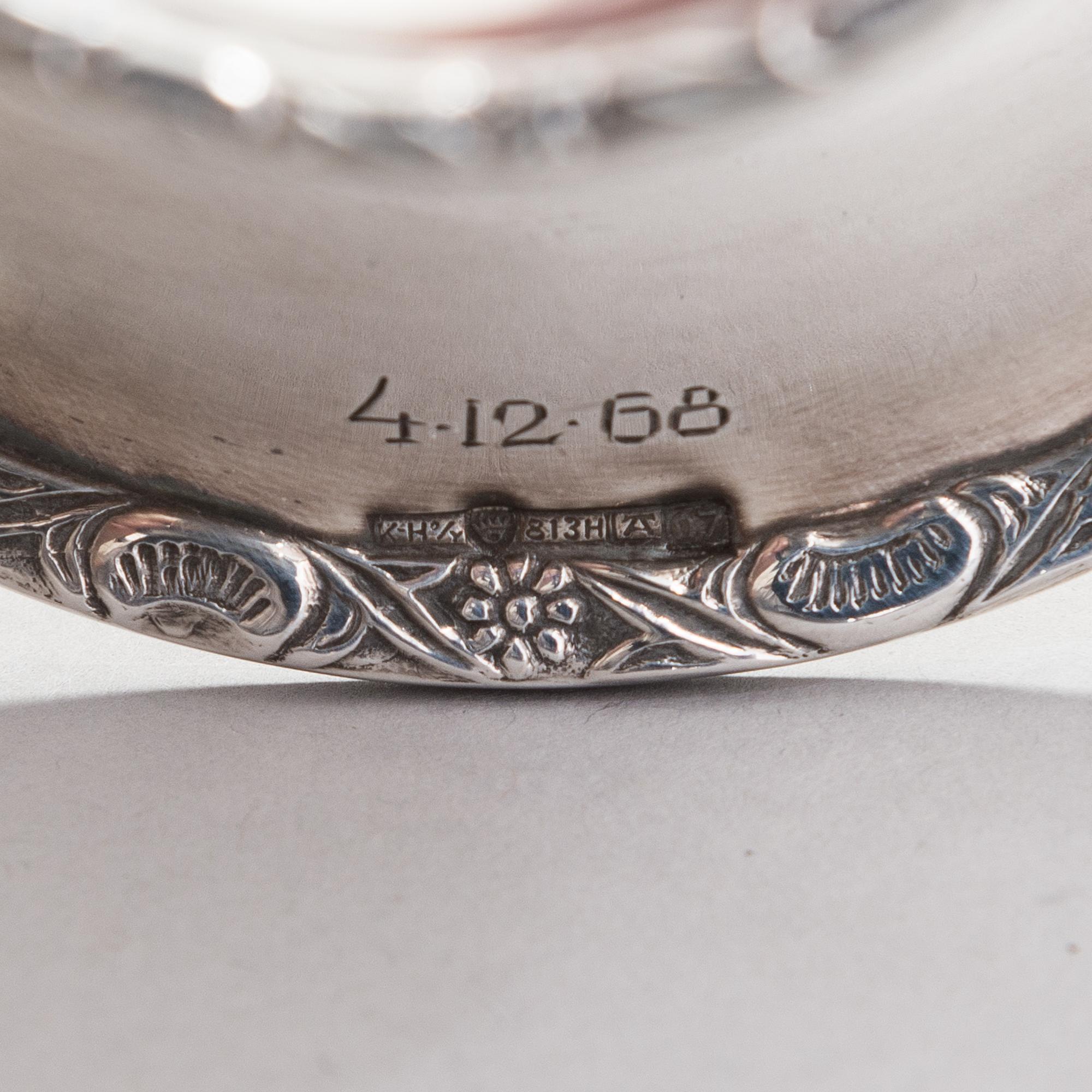 LJUSSTAKAR, 5 st, silver, finska stämplar, 1967-2006.